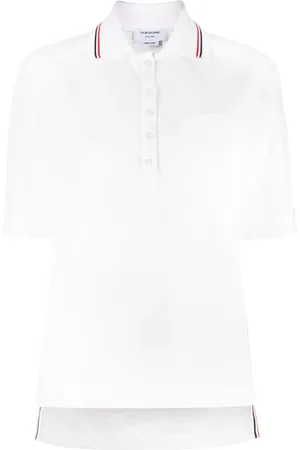 Thom Browne Playera tipo polo con motivo de rayas RWB