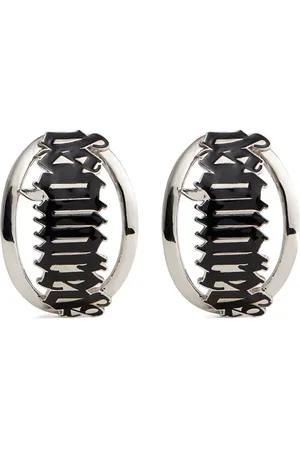 Dsquared2 Aretes de clip con placa del logo