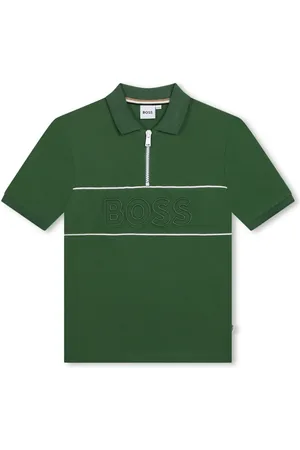 HUGO BOSS Playera tipo polo con logo bordado