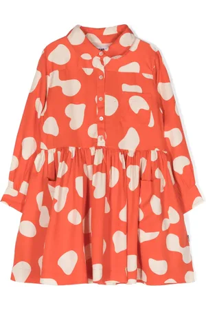 Molo Vestido acampanado con corazones estampados