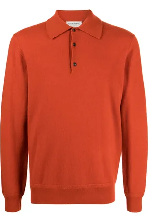 MAN ON THE BOON. Suéter de cachemira con cuello de playera tipo polo