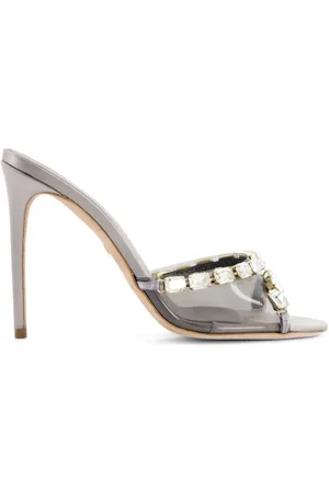 Giambattista Valli Mules con detalles de cristal y tacón de 90mm