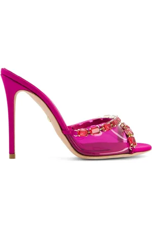 Giambattista Valli Mules con detalles de cristal y tacón de 90mm