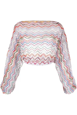 Missoni Blusa corta de tejido flojo
