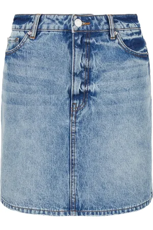 Armani Exchange Falda de mezclilla con cintura alta
