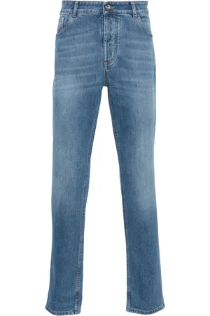 Brunello Cucinelli Jeans slim de tiro medio