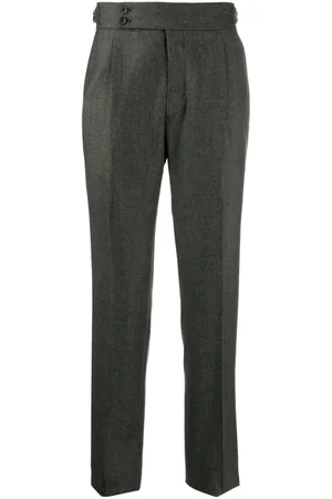 MAN ON THE BOON. Pantalones de vestir con efecto melange