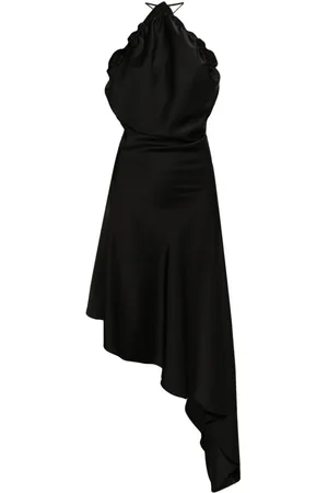 The Attico Vestido midi con diseño asimétrico