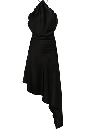 The Attico Vestido midi con diseño asimétrico
