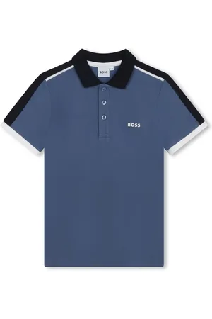 HUGO BOSS Playera tipo polo con logo estampado