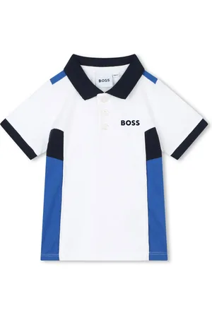 HUGO BOSS Playera tipo polo con logo estampado