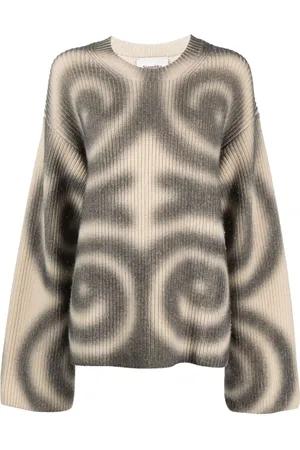 Nanushka Suéter con diseño espiral