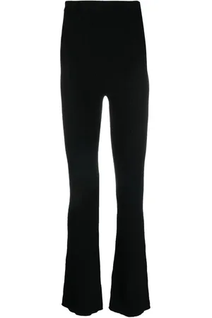 Rick Owens Pantalones de canalé acampanados