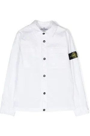Stone Island Camisa con distintivo Compass