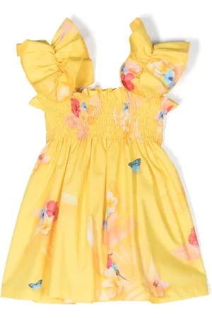 Lapin House Vestido con volantes y estampado floral