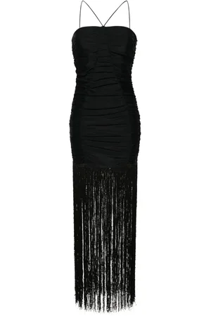 ROTATE Vestido fruncido con lentejuelas