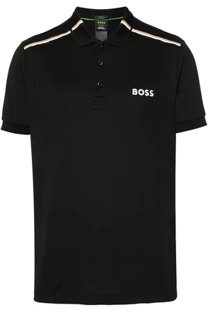 HUGO BOSS Playera tipo polo con logo engomado de x Matteo Berrettini