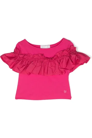 MONNALISA Playera con detalle de volantes