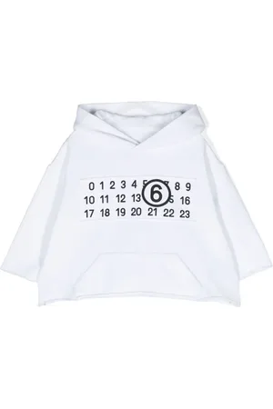 Maison Margiela Hoodie con parche de números