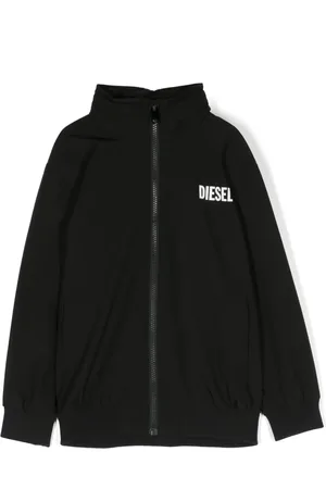Diesel Chamarra con logo estampado