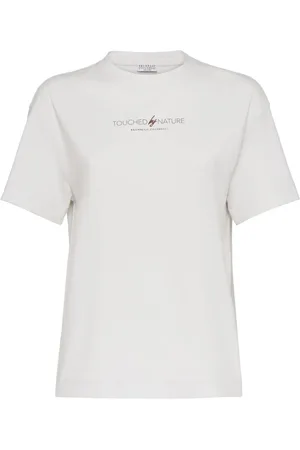 Brunello Cucinelli Playera con logo estampado