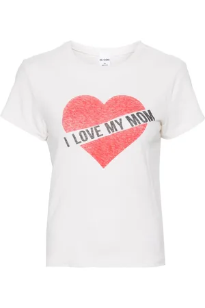 RE/DONE Playera con eslogan estampado