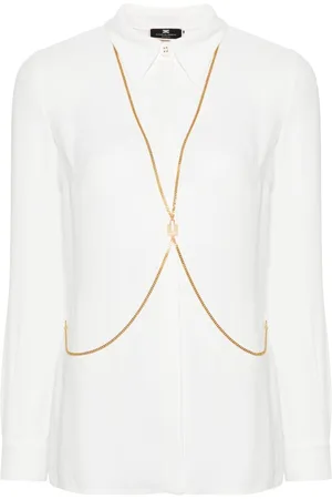 Elisabetta Franchi Blusa con detalle de cadena