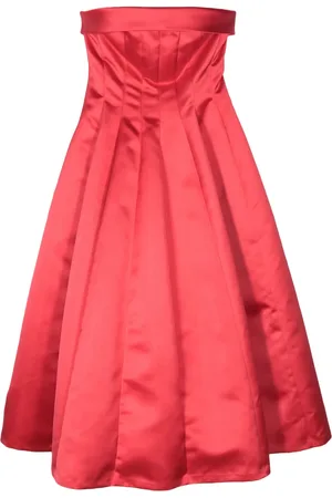 Serafini Vestido midi con detalle de pliegues