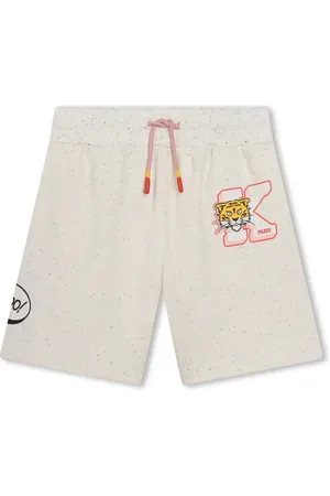Kenzo Bermudas con cordones en la pretina y logo estampado