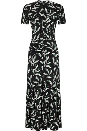 Paco rabanne Vestido manga corta con estampado floral