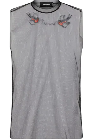 Dsquared2 Camiseta con panel de malla