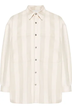 Nanushka Sobrecamisa de mezclilla con rayas