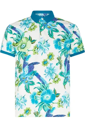 Etro Playera tipo polo con estampado floral