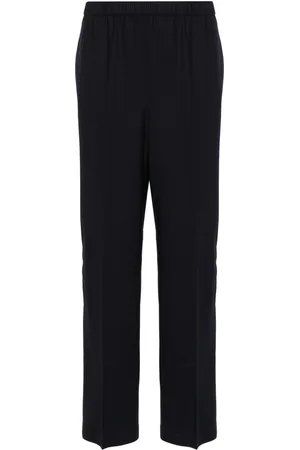 Fabiana Filippi Pantalones rectos con ribete de mostacillas