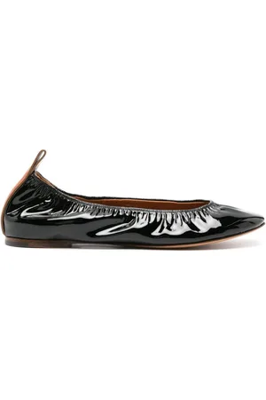 Lanvin Flats con efecto de charol