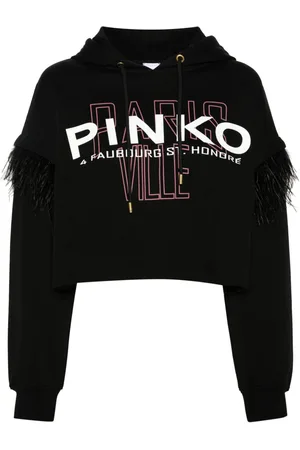 Pinko Hoodie con logo estampado
