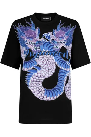 Dsquared2 Playera con dragón estampado