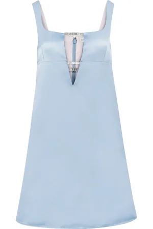Nina Ricci Vestido con detalles de cristal y efecto satinado