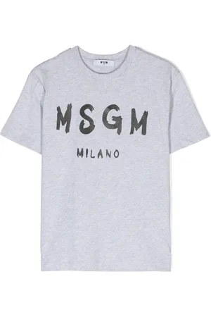 Msgm Playera con logo estampado
