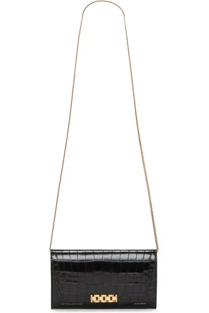 Victoria Beckham Cartera con efecto de piel de cocodrilo