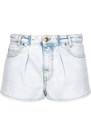 shorts de mezclilla con mariposas