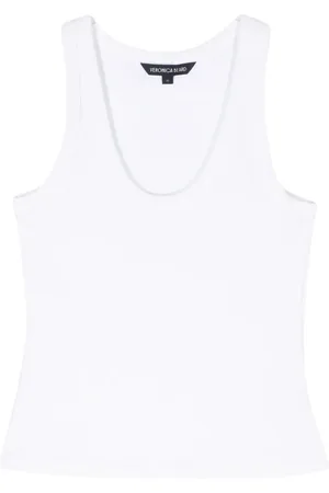 VERONICA BEARD Camiseta de tejido fino de canalé