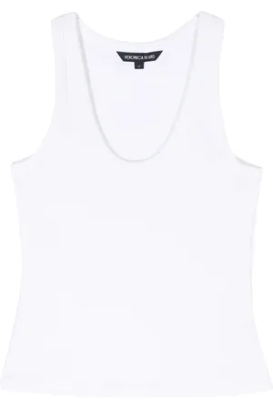 VERONICA BEARD Camiseta de tejido fino de canalé