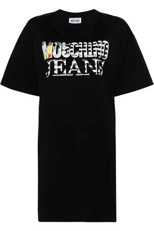 Moschino Vestido estilo playera con logo estampado