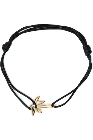 Aliita Pulsera Palmera en oro amarillo de 9kt con esmeralda