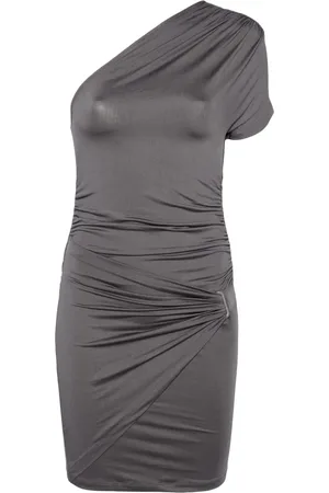 REMAIN Vestido corto con hombro descubierto y cinturón