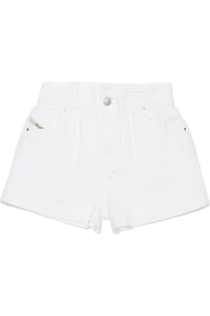Diesel Shorts de mezclilla con aplique del logo