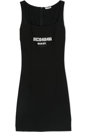 Dolce & Gabbana Vestido con logo estampado