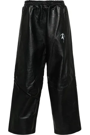 DOUBLET Pants con motivo de cocodrilo