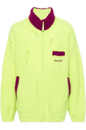 DOUBLET Cárdigan con efecto envejecido